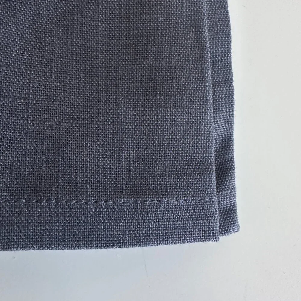 Pottery Barn Cotton Dinner Napkins Organic Gray Lot of 8 New 20x20 Entertain